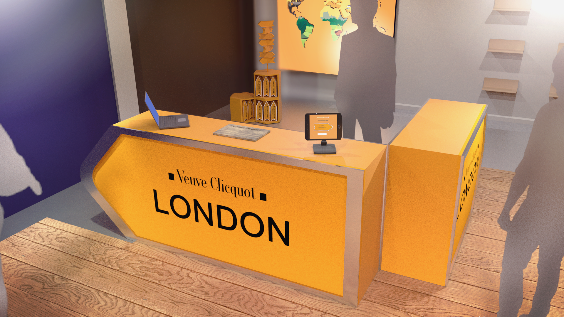 London retail counter visualisation